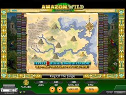 Screenshot of the Amazon Wild Slot Bonus Round