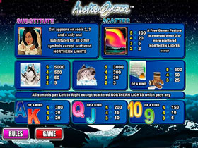 Arctic Queen Slot Payout Screen
