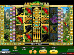 Screenshot of the Amazon Wild Slot Main Screen