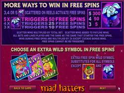 Mad Hatters Payscreen